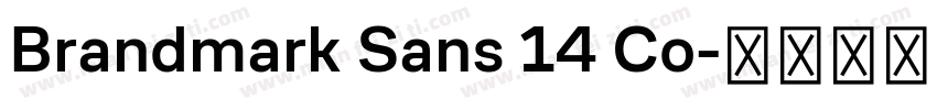 Brandmark Sans 14 Co字体转换